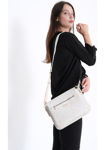 Just Polo Kadın Çapraz Ve Omuz Çantası 2068mh Krem 61881362