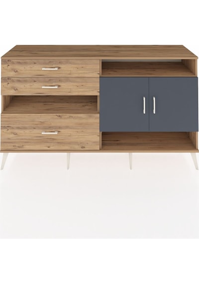 Hyperion Konsol 4 Raflı 3 Çekmeceli 2 Kapaklı 176x44x99 Çam-antra Çam-antrasit/çam Hyperion Konsol 4 Raflı 3 Çekmeceli 2 Kapaklı 176x44x99 Çam-antra Çam-antrasit/çam
