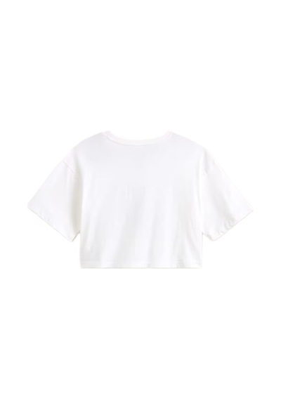 Vans Rhythm Relaxed Crop Ss Kadın Beyaz - Vn000rch