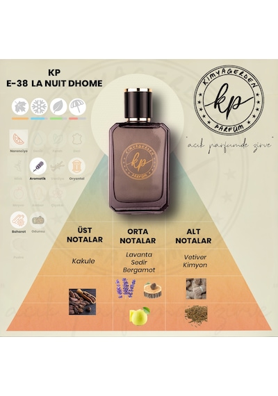 Kimyagerden E-38 Erkek Parfüm EDP 50 ML
