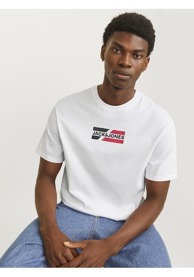 Jack & Jones JJCORP Erkek Beyaz Tişört