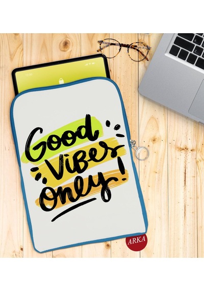 Bk Gift Good Vibes Only Tasarımlı Taşınabilir Koruyucu Tablet Kıl