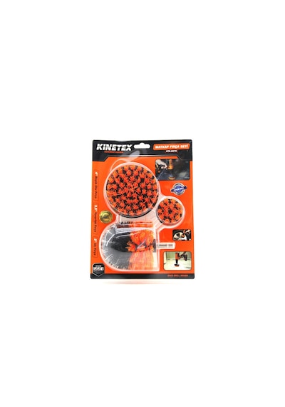 Lunaev 3 Parça Set Matkap Fırçası 1 / 4 Inc - 6.3 Mm Büyük Düz - 4 Inc Yuvarlak - 3.5 Inc Uç Fırça -
