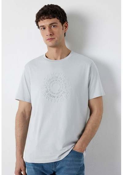 Mavi M0613531-70075 Mavi Black Baskılı T-shirt Erkek Tişort Gri