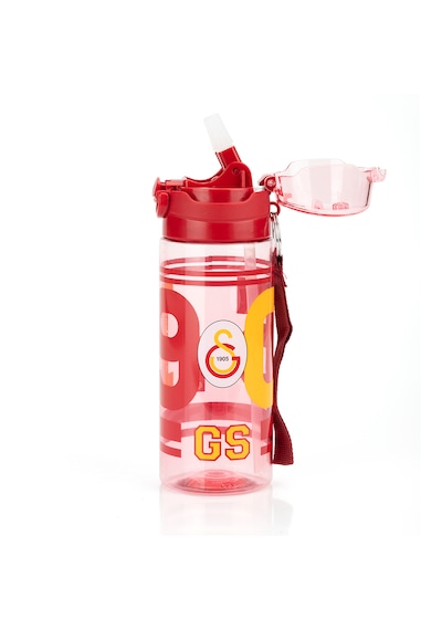 Galatasaray Lisanslı 500ml Kilitli Kapaklı Kırmızı Su Matarası - Orijinal Gs Taraftar Suluk Sarı - Kırmızı
