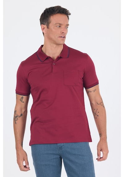 Kısa Kol Düz Suprem Polo Yaka Cepli %100 Pamuk Comfort Fit Tişört 1011250189 Bordo Kısa Kol Düz Suprem Polo Yaka Cepli %100 Pamuk Comfort Fit Tişört 1011250189 Bordo