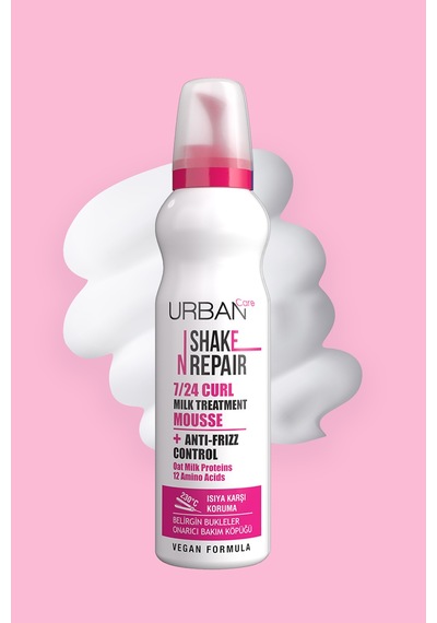 Shake N Repair 7/24 Kabaran Ve Bukleli Saçlara Özel Saç Bakım Köpüğü 150 Ml-vegan