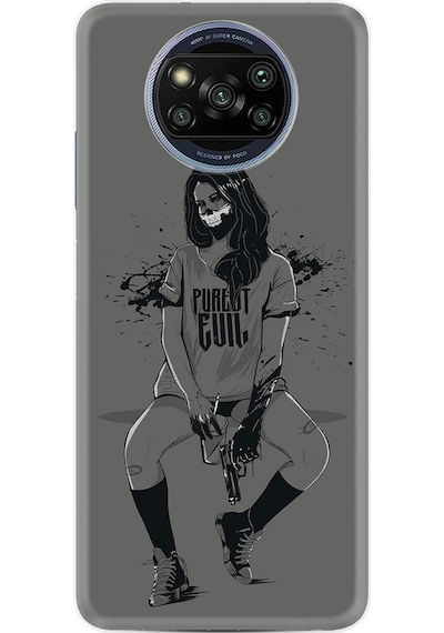 Xiaomi Poco X3 Kılıf Desenli Purest Evil 1627