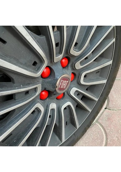 Düz Bijon Kapağı Sökme Aparatlı 20 Li Set Kırmızı 17 Mm