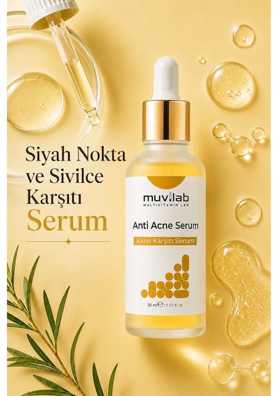 Akne Ve Siyah Nokta Karşıtı Serum Yağlı Ve Karma Ciltler İçin Leke Karşıtı Komedon Temizleyici