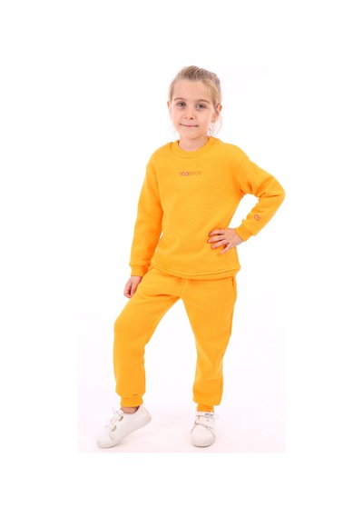 Toontoy Kız Çocuk Relax Fit Bisiklet Yaka Hafif Düşük Omuz Nakış Baskılı Sweatshirt - 3 İplik Şardonlu Turuncu Toontoy Kız Çocuk Relax Fit Bisiklet Yaka Hafif Düşük Omuz Nakış Baskılı Sweatshirt - 3 İplik Şardonlu Turuncu