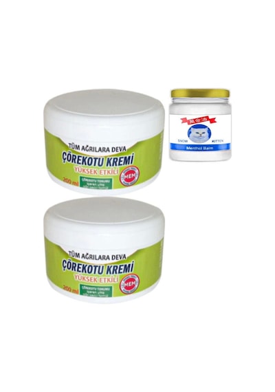 Çörek Otu Rahatlama Xl Boy Krem 2x200 Ml+50 Ml Snow Kitten Krem