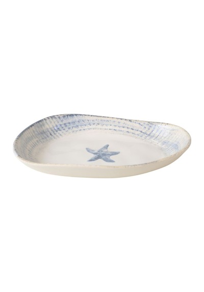 Keramika Marin Kayık Tabak 24 Cm 3 Adet Çok Renkli