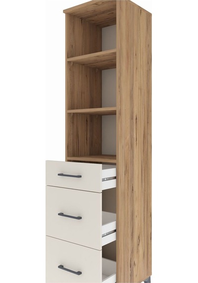 Hyperion Dolap 3 Raflı 3 Çekmeceli 44x44x195 Çam-aytaşı Atlas Çam