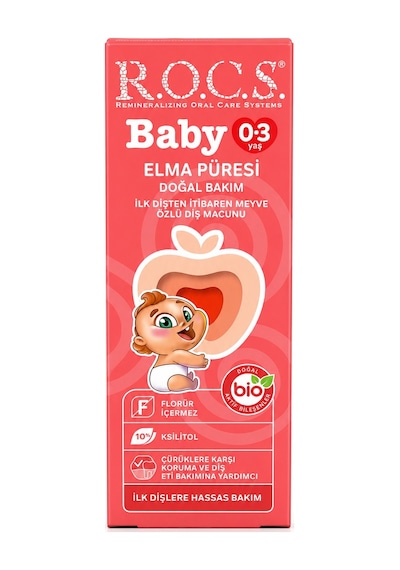 Rocs Baby 0-3 Yaş Elma Püresi Tadında Diş Macunu 45 Gr