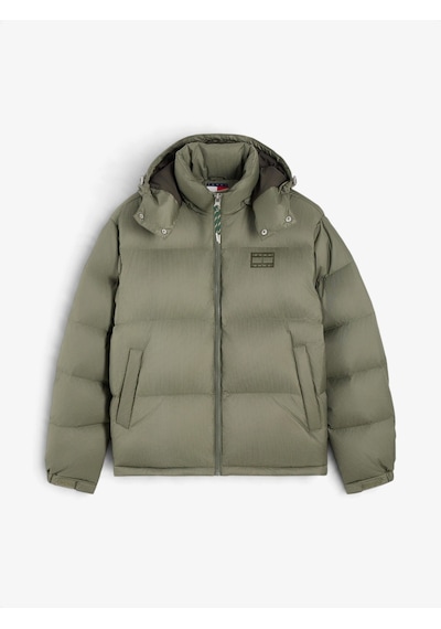 Tommy Hilfiger Tjm Alaska Down Puffer Ext Erkek Yeşil Mont - Dm0dm22036