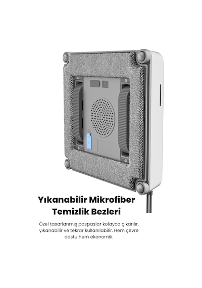 Mieco WA9 Pro Çift Yönlü Su Püskürtmeli Cam Temizleme Robotu (Kumandalı)