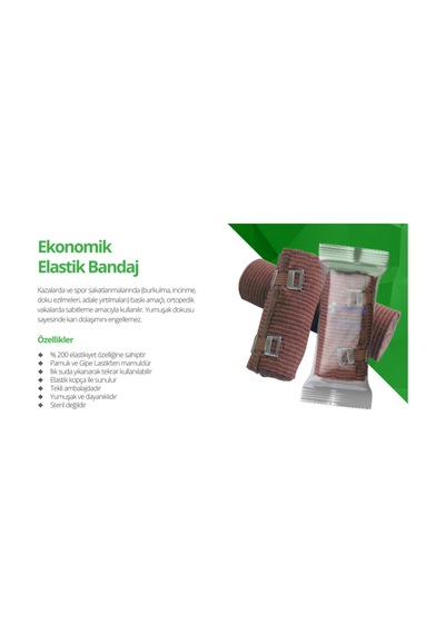 Medikalcim Octacare Ekonomik Elastik Bandaj 8cm X 3,5m 1 Adet