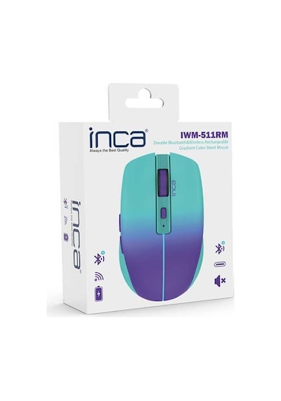 Inca IWM-511RM Dual Mod Bluetooth + Wireless Şarj Edilebilir Lazer Mouse