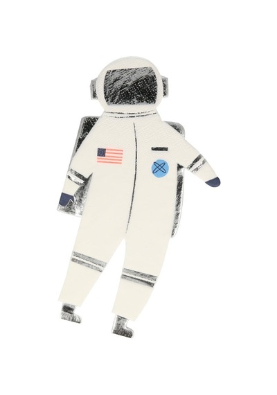 Meri Meri - Spaceman Napkins - Astronot Peçeteler - 16'lı