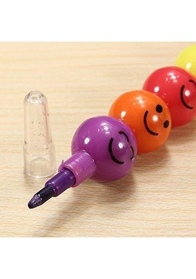 Emoji Yumurtlayan Yuvarlak Renkli Kalem 4 Grup 28 Uç