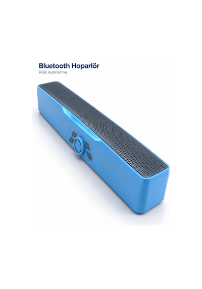 Monitör Altı Kullanıma Uygun Rgb Işıklı Bluetooth Soundbar Hoparlör 1500 Mah Mi