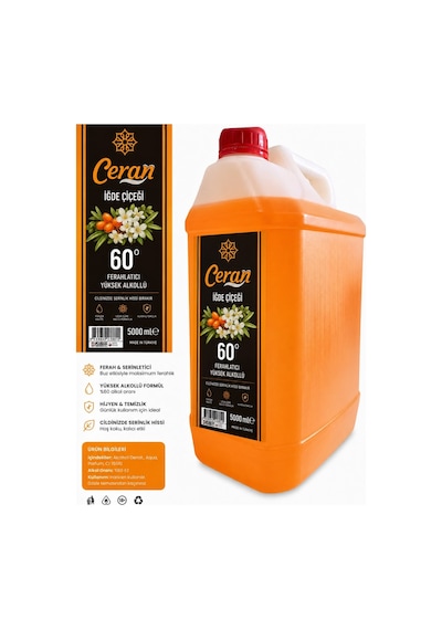 Ceran 60 Derece İğde Çiçegi Kolonyası 5 L