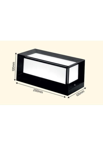 Bahçe Aydınlatması Led Işık 25cm E27 Duylu Zita Ultra Bahçe Duvar Aplik Su Geçirmez Çok Renkli