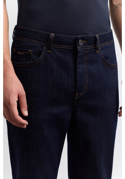 Avva Erkek Lacivert Eskitme Yıkamalı Pamuklu Elastan Madrid Comfort Slim Fit Jean Pantolon A62y3531