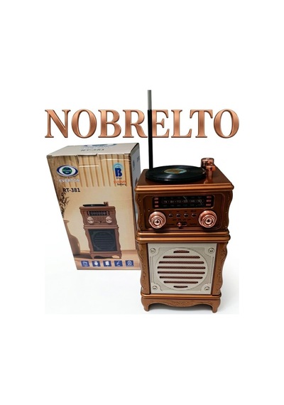 Nobrelto Everton Rt-381 Nostaljik Seri Radyo - Gramofon Tasarımlı Bluetooth/usb/tf Kart Çalar