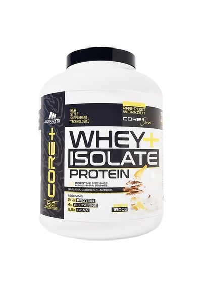 Mustang Nutrition Core+ Series Isolate Whey Protein Tozu 1800 Gr 60 Servis Muzlu Kurabiye + Shaker + Protein Kahve Hediyeli Muz Aromalı