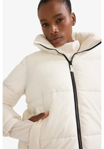 Defacto Defactofit Su Geçirmez Regular Fit Fermuarlı Mont Z1438az25wner105 Ekru