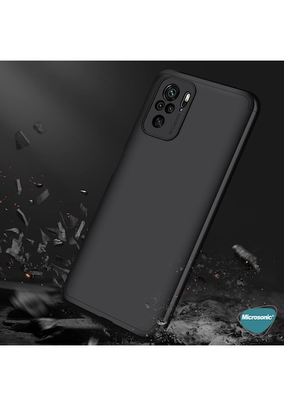 Microsonic Xiaomi Redmi Note 10S Kılıf Double Dip 360 Protective