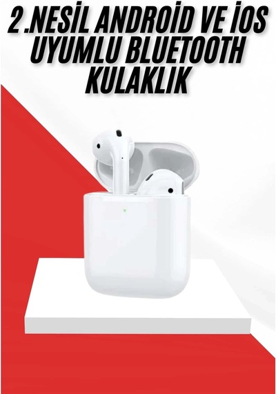 2. Nesil Bluetooth Android Ve İos Uyumlu Kablosuz Kulaklık Çağrı Cevaplama Çok Renkli 38429415