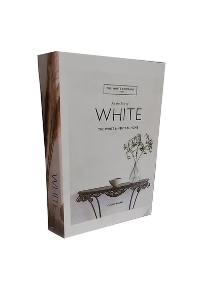 068 Whıte Dekoratif Kitap Kutusu