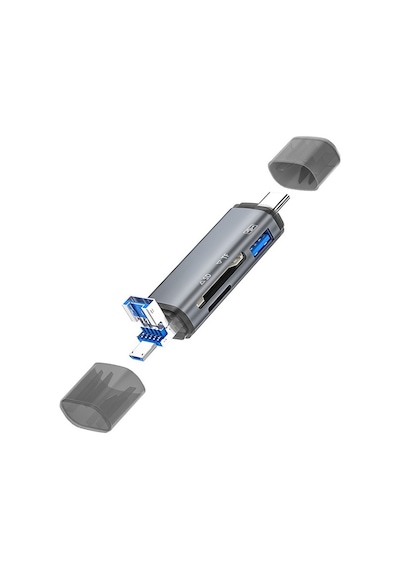 Ally Ads-307 3 In 1 Usb + Micro Usb + Type-c Otg Kart Okuyucu