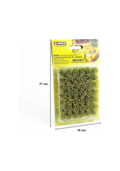 Noch 7043 Çiçeklenen Çayır Öbekleri, Sarı Flok, Mini Set Xl, 42 Adet, 9 Mm Diorama Malzemesi-58262