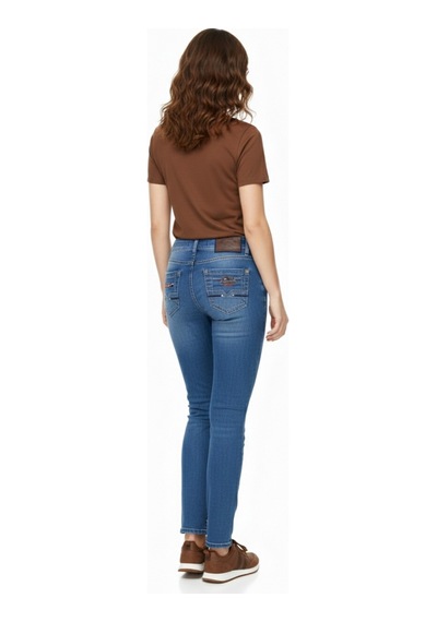 Brg Jeans Kadın Jean Pantolon Yüksek Bel B-1245 Mavi