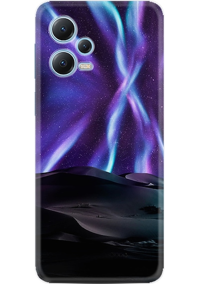 Xiaomi Redmi Note 12 5G Kılıf Resimli Desenli Silikon Platinium Series Kuzey Iışkları 1864