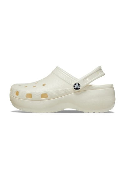 Crocs Classic Platform Glitter Clogw Kadın Terlik 207241 Krem