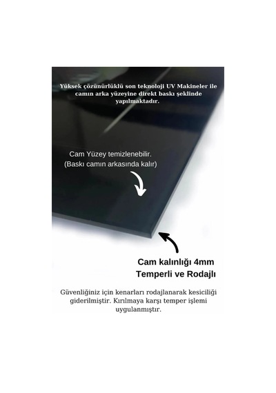 Camide İbadet Ve Dua Eden İnsan Cam Tablo, Darbelere Dayanıklı Kırılmaz Temperli