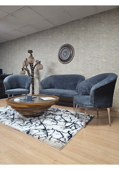 Zafir Teddy Takım Krom Kaplama Sivriltme Ayak Çay Seti Koltuk - Berjer , Balkon, Salon, Ofis Füme Zafir Teddy Takım Krom Kaplama Sivriltme Ayak Çay Seti Koltuk - Berjer , Balkon, Salon, Ofis Füme