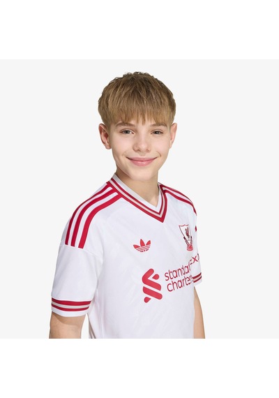 Adidas Liverpool Fc 26/27 Çocuk Beyaz Deplasman Forması Kb8302