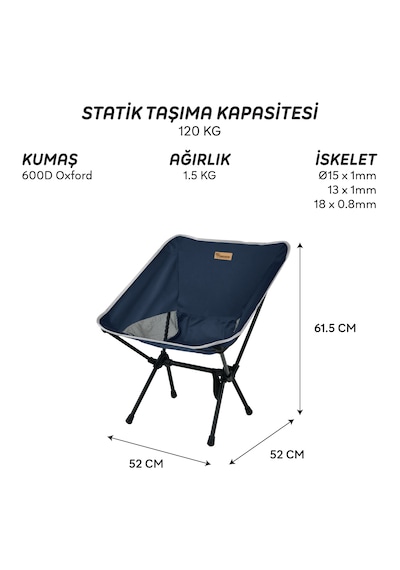 Freecamp Jett Katlanır Sandalye-lacivert