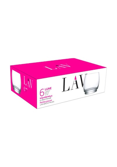 Lav Lune Cam Viski Bardağı 6'lı 325 ml (Meşrubat/Kokteyl Bardağı )