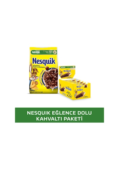 Nestle Nesquık Kakaolu Buğday Ve Mısır Gevreği 700g & Nesquık Kakaolu Tam Tahıllı Bar 24x25g