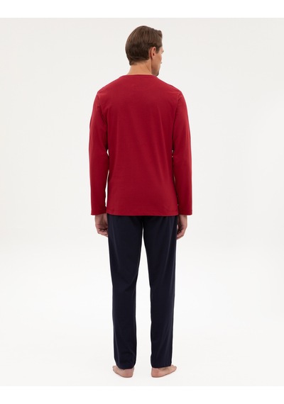Pierre Cardin Erkek Bordo Pijama Takım 50322655-900 Bordo