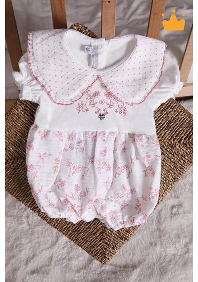 Babyhola Kız Bebek Müslin Tulum 15180 Ekru
