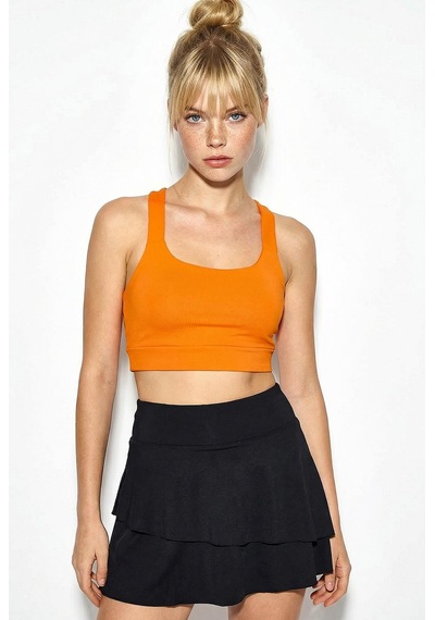 Shade Kadın Sporcu Crop Atlet 60251252 - Turuncu