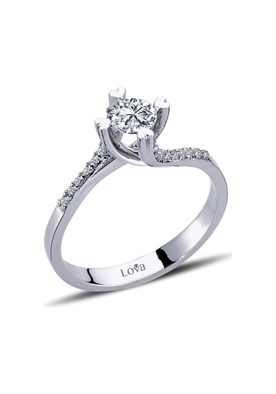 Lova Toplam 0,50 Karat Pırlanta Tektaş Yüzük - 1070051